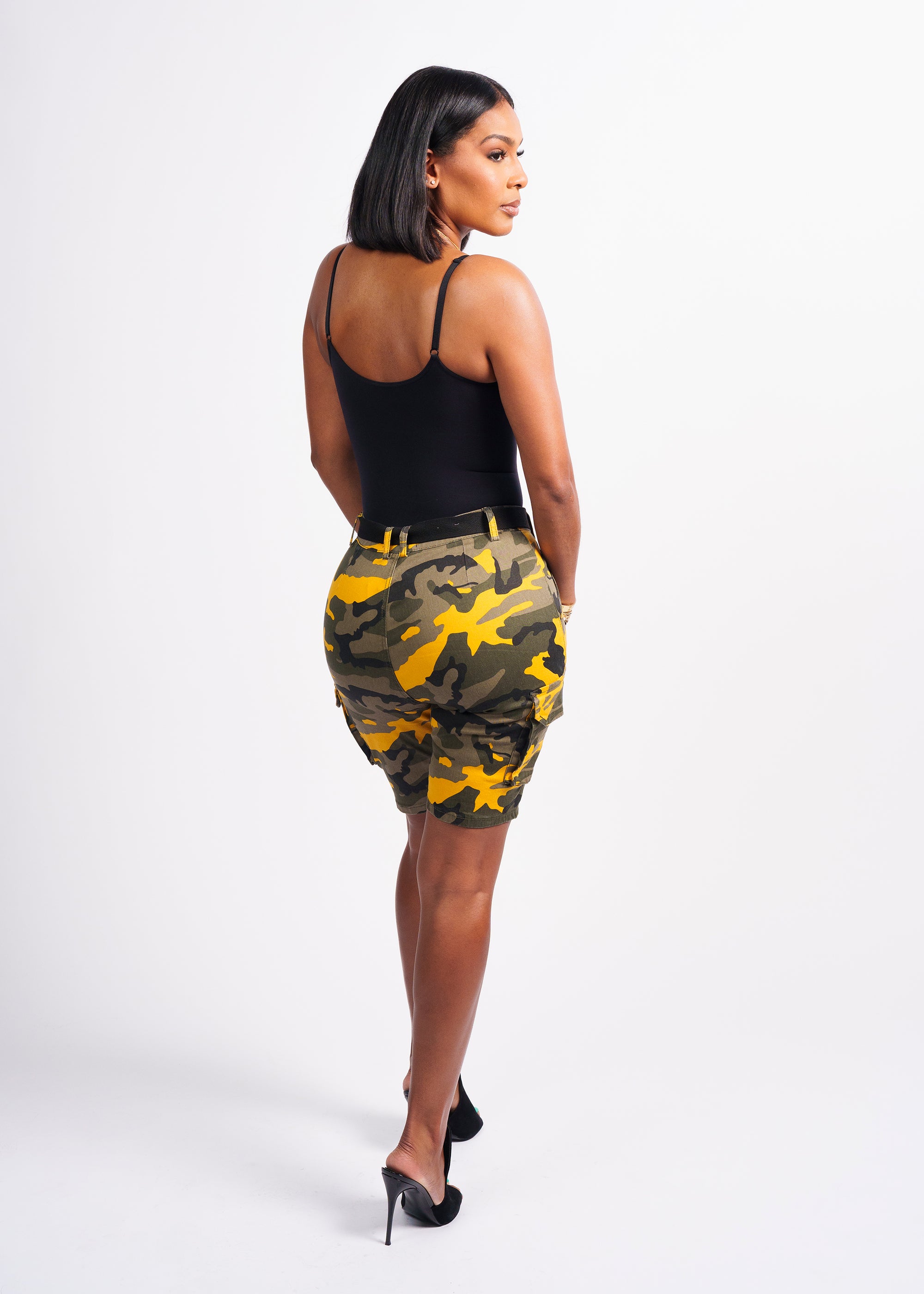 MELLOW YELLOW CAMO SHORTS